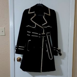 A beautiful black trench coat.